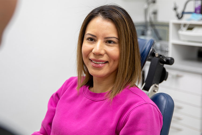 dental implant patient smiling